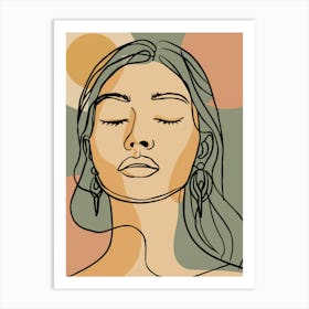 Portrait Of A Woman 13 Art Print