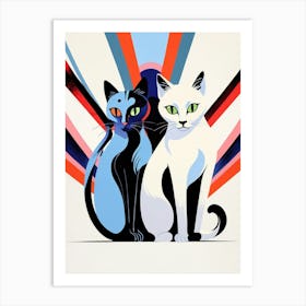 Two Cats 3 Art Print