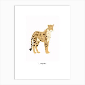 Leopard Kids Animal Poster Art Print