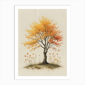 Autumn Tree 2 Art Print