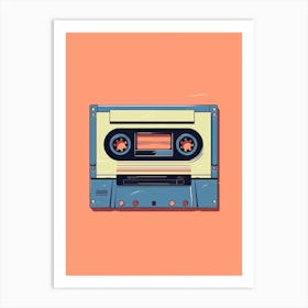 Cassette Tape 7, Vintage Art Print