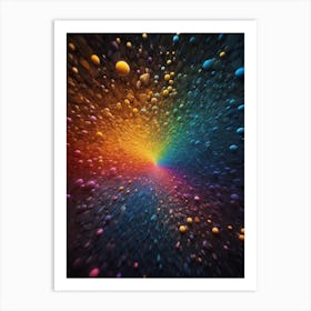 Abstract Rainbow Print Art Print