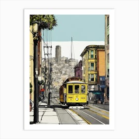 San Francisco Cable Car Art Print