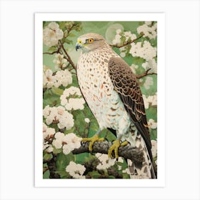 Ohara Koson Inspired Bird Painting Hawk 4 Art Print