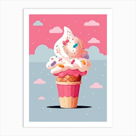 Ice Cream Cone Art Print