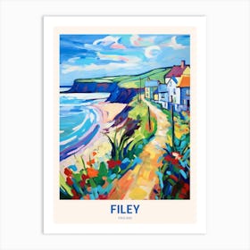 Filey England 3 Uk Travel Poster Art Print