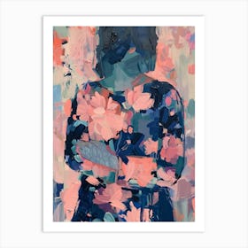 Woman With Flowers 16 Art Print