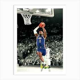 Lebron James Of Team Usa Dunks The Ball During The Game Against Team France Art Print