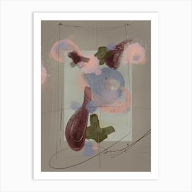 Abstract watercolor Art Print