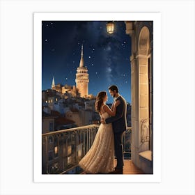 Wedding Night In Istanbul Art Print