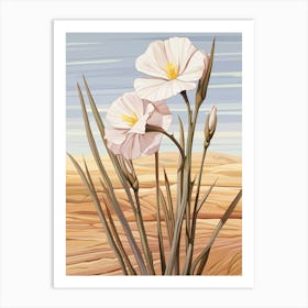 Flax Flower 2 Flower Painting Art Print