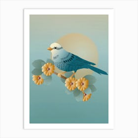 Bird On A Branch Art Print