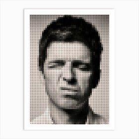 Noel Gallagher In Style Dots Art Print