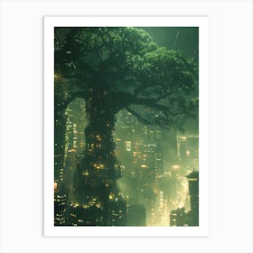 Fantasy Tree In The Middle 3 Art Print