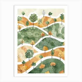 Autumn Trees 13 Art Print