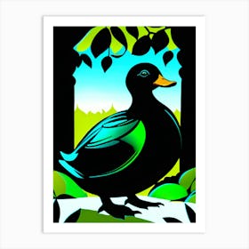 Dibujo De Pato Gallareta Art Print