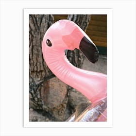 Inflatable Pink Flamingo Floatie // Ibiza Travel Photography Art Print