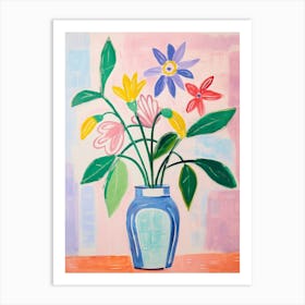 Flower Painting Fauvist Style Moonflower 1 Art Print