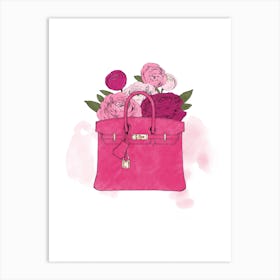 Floral Bag Art Print