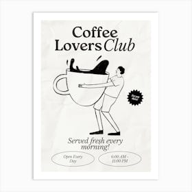 Coffee Club Kitchen | Coffee Lover’s Club | Coffee Bar 1 Art Print