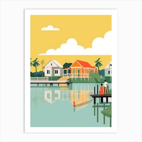 Mauritius 3 Travel Illustration Art Print