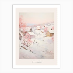 Dreamy Winter Painting Poster Troms Norway 3 Art Print