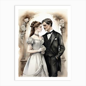 Victoria'S Wedding art print Art Print