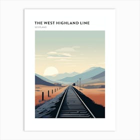 The West Highland Line Scotland 1 Hiking Trail Landscape Poster Art Print