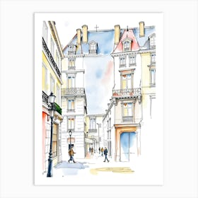 Paris Street 2 Art Print