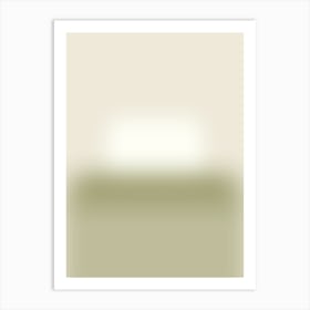 Blurred - Simply Green Art Print