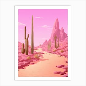 Cowgirl Pink Desert 5 Art Print
