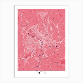 York Pink Purple Art Print