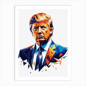 Donald Trump in WPAP Pop Art Art Print