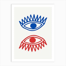 All Seeing Eye Illustration 1 Art Print