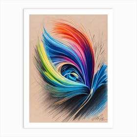 Peacock Feather 1 Art Print