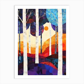 Birch Trees 12 Poster