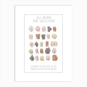 All Bums Are Welcome Art Print