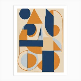 Modern Geometric Shapes Art Print (3) Art Print