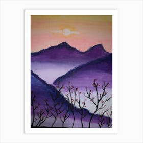 Peace in Purple Art Print