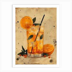 Cocktail With Oranges 5 Art Print