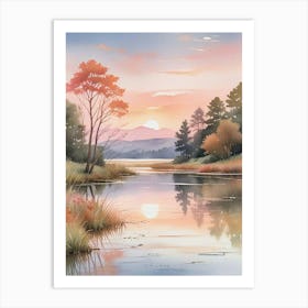 Watercolor Landscape Art Print (2) Art Print