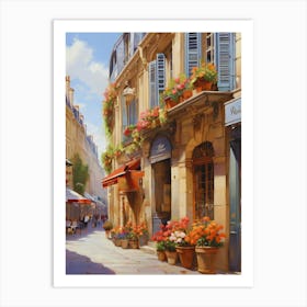 Paris Street Scene 1 Art Print