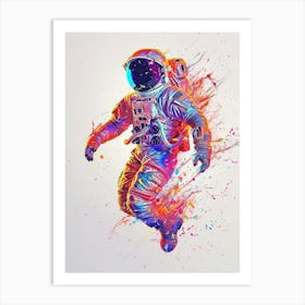 Astronaut In Space 7 Art Print