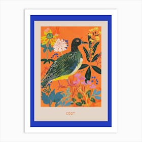 Spring Birds Poster Coot 2 Art Print