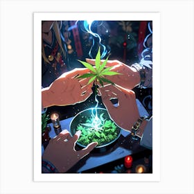 Weed and peacefull Art Print