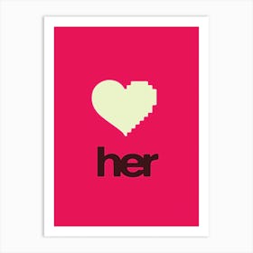 Her Heart Movies Art Print