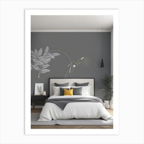 Modern Bedroom Wall Art Art Print