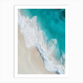 Aerial View Of A Beach 70 Art Print