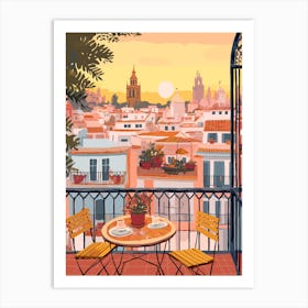 Seville Spain 1 Illustration Art Print