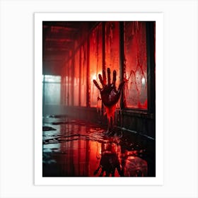 Bloody Hand 1 Art Print